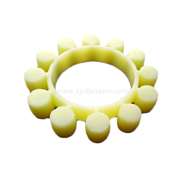 Densen customized plum blossom shape polyurethane hexagonal plum elastic cushion for plum coupling