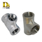 Densen customized Stainless Steel Threaded Equal Tee Forged