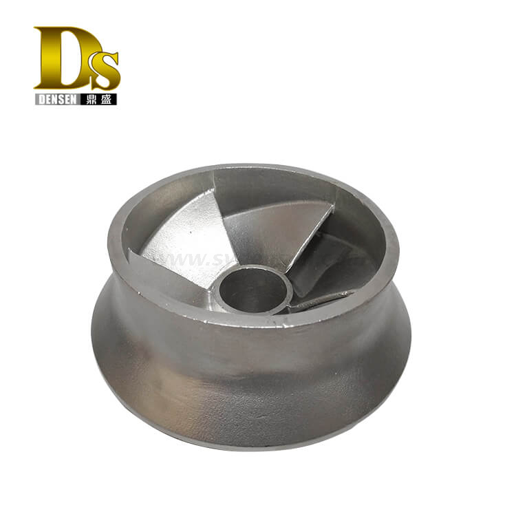 Densen Customized stainless steel 316 Silica sol investment casting closed impeller for pump, sand pump impeller