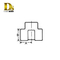 Densen customized Stainless Steel Threaded Equal Tee Forged