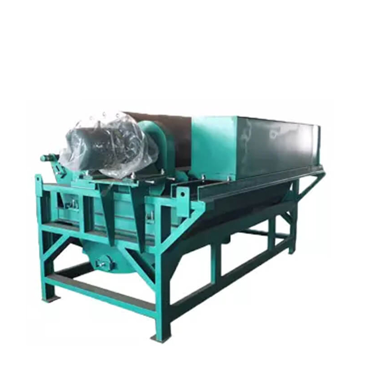 Densen customized wet drum magnetic separator used in sand iron removing, wet type mineral processing magnetic drum separator