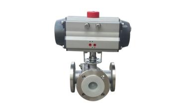 The installation of the pneumatic ball valve pneumatic head operation technology