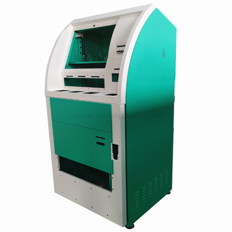Densen Customized Atm card skimmer 32inch automatic ordering self service touch screen payment kiosk with thermal printer