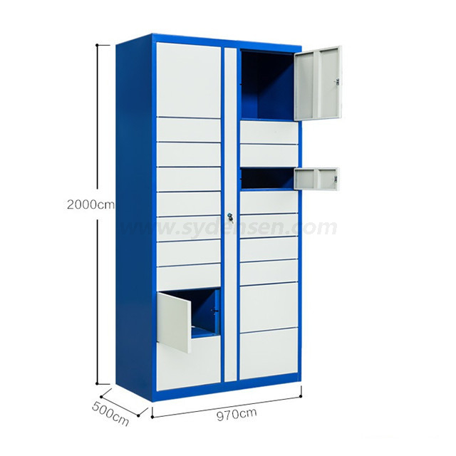 Densen customized Parcel lockers in apartments/supermarkets/office buildings with advertising screens