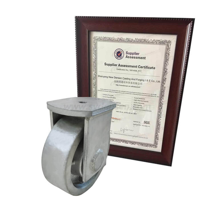 Customized zinc galvanized sheet metal Transformer caster wheel iron castings for Transformer