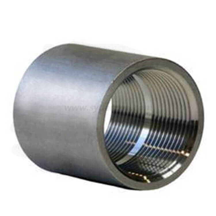 Densen customizedstainless steel forged pipe coupling stainless steel male threaded coupling stainless steel threaded coupling