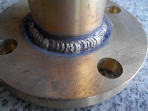 Flange material of flange welding process